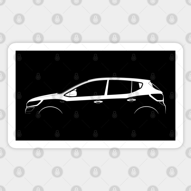 Dacia Sandero (2020) Silhouette Magnet by Car-Silhouettes